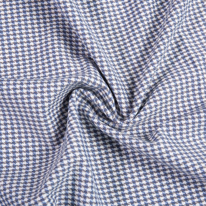 Красочная пряжа Houndstooth, окрашенная по индивидуальному дизайну, ткань Tr Spandex для костюмов и униформы